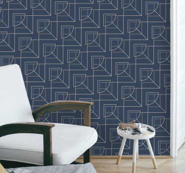 Geometrische vormen ontwerp geometrisch behang - TenStickers