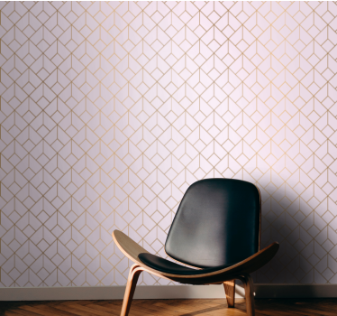 Elegante vormorganisatie geometrisch behang - TenStickers