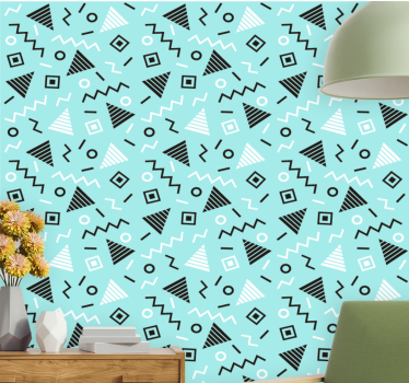 Leuke moderne memphis geometrisch behang - TenStickers