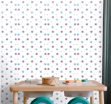 Gestippeld sprei stippen behang - TenStickers