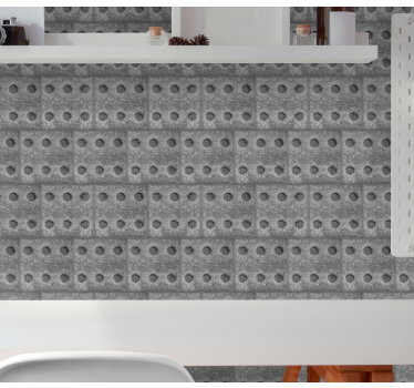 Getextureerd baksteenmotief behang stenen - TenStickers