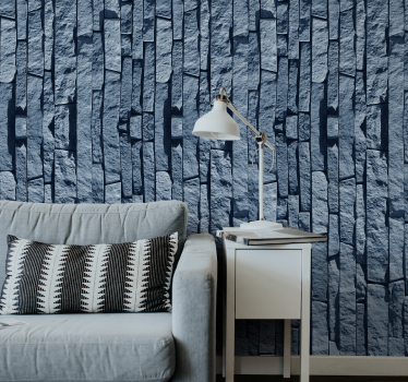 Getextureerd steeneffect behang print - TenStickers