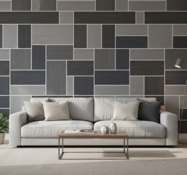 Hout behang houten panelen grijs (b09tb3r39y) - TenStickers