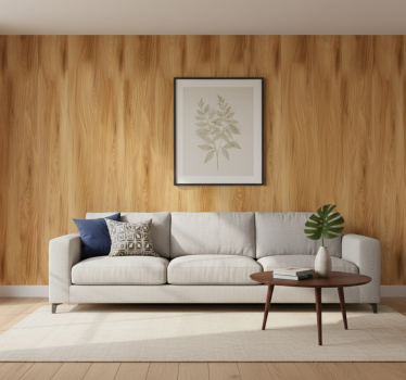Hout behang realistisch achtergrond - TenStickers