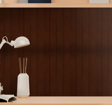 Houten lambrisering hout behang - TenStickers