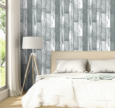 Houten plankeffect hout behang - TenStickers