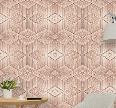 Ingewikkelde patronen hout behang - TenStickers