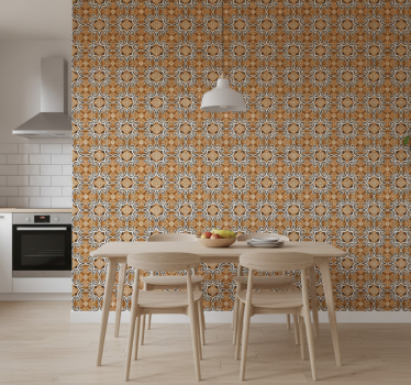 Keuken behang cementstijl tegels - TenStickers
