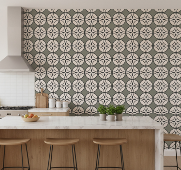 Keuken behang circulaire harmonie - TenStickers