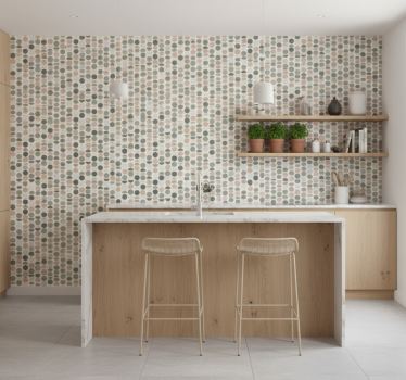 Keuken behang elegante cirkels - TenStickers
