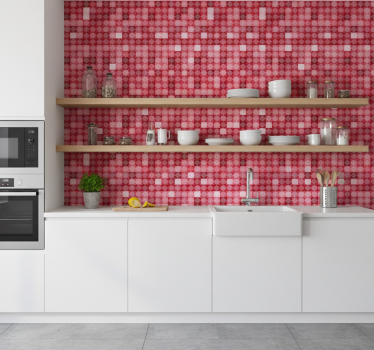 Keuken behang glasresin gemengde mozaïektegels - TenStickers