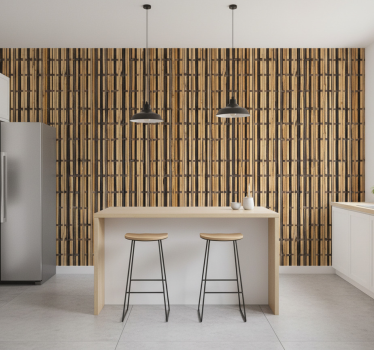 Keuken behang houtstructuur - TenStickers