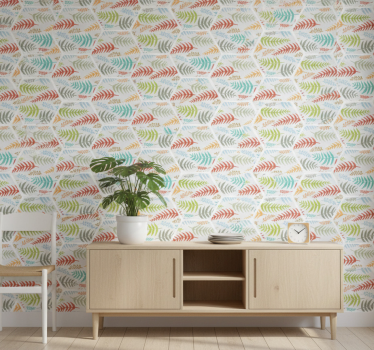 Keuken behang met planten tegels - TenStickers