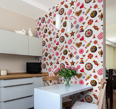 Behang keuken snoep - TenStickers