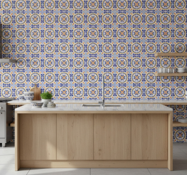 Keuken behang zomer tegels - TenStickers