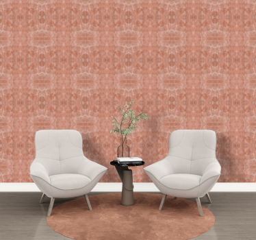 Kunstlinnen terracotta behang - TenStickers