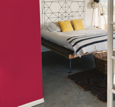 Leven magenta kleur Oud roze behang - TenStickers