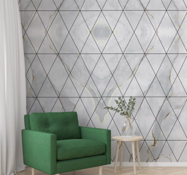 Marmer geometrisch marmeren behang - TenStickers