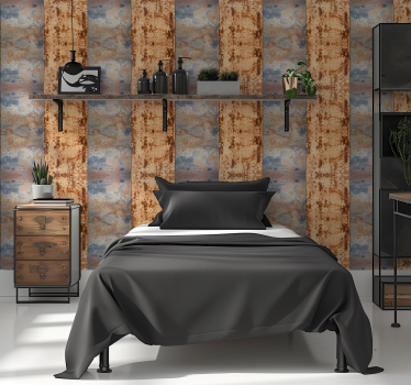 Metaaloxide slaapkamer behang - TenStickers