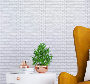 Minimalistische baksteen bakstenen behang - TenStickers