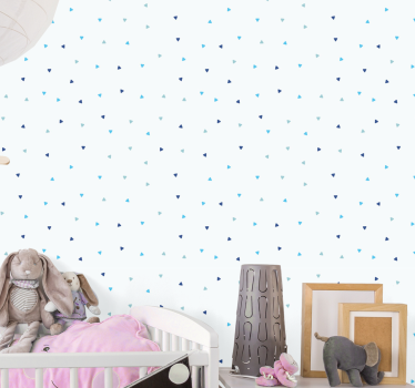 Minimalistische driehoeken geometrisch behang - TenStickers