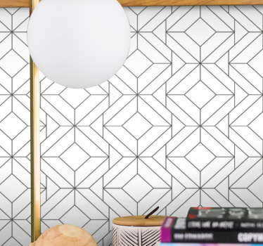 Moderne patroonelementen geometrisch behang - TenStickers