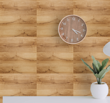 Natuurlijk eenvoudig patroon hout behang - TenStickers
