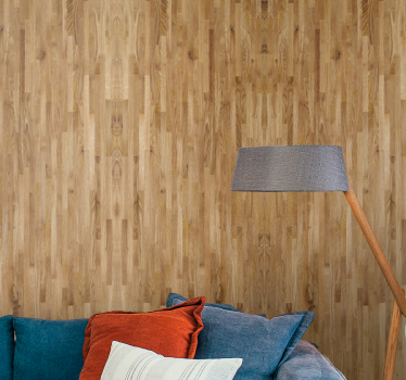 Natuurlijke textuur imitatie hout behang - TenStickers