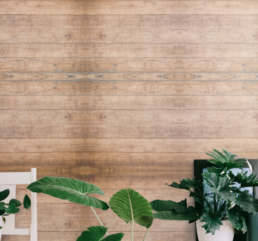 Natuurlijk rustiek motief hout behang - TenStickers