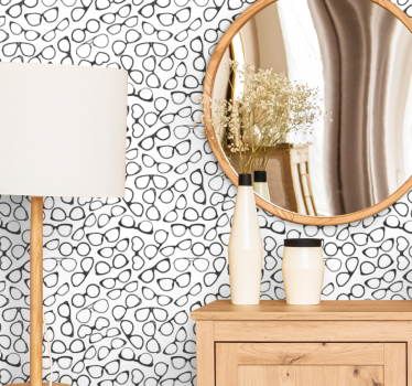 Glazen patroon geometrisch behang - TenStickers