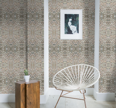 Organische textuur elegantie behang print - TenStickers