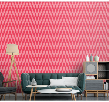 Pied-de-poule-motief geometrisch behang - TenStickers