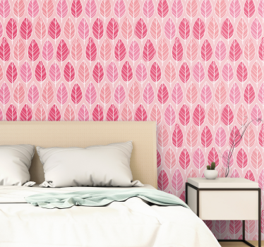 Roze behang birkenwald - TenStickers