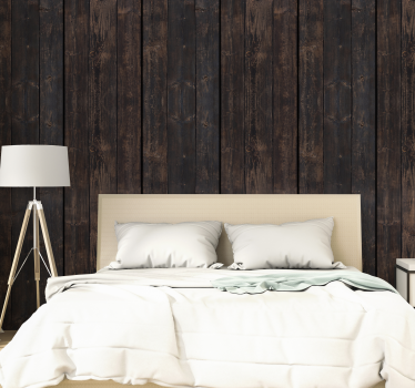 Rustiek plankeffect hout behang - TenStickers