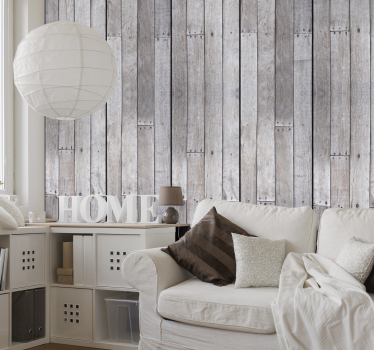 Rustieke houten panelen hout behang - TenStickers