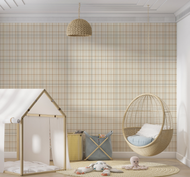 Scandinavische stijl behang vierkant - TenStickers