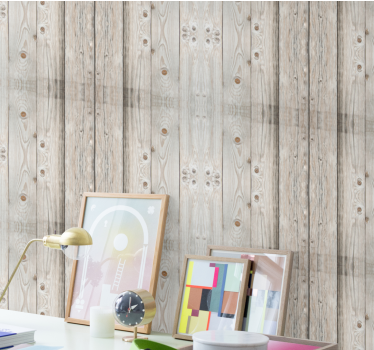 Simulatie van rustieke planken hout behang - TenStickers
