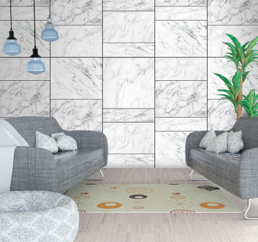 Behang steen grijs met wit - TenStickers