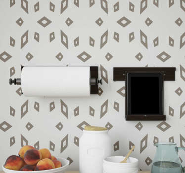 Stijlvol ruitpatroon geometrisch behang - TenStickers