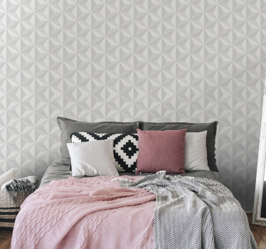 Stijlvolle patroontextuur geometrisch behang - TenStickers