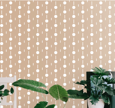Stippen behang circulaire witte dots - TenStickers