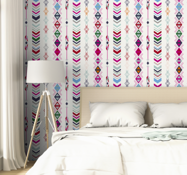 Trendy pijlpatronen geometrisch behang - TenStickers