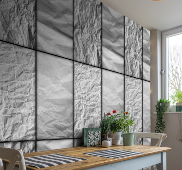 Verfrommeld oppervlak behang print - TenStickers