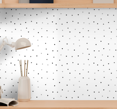Verspreide driehoeken geometrisch behang - TenStickers