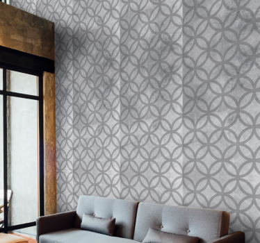 Behangpapier beton blauwe stippen - TenStickers