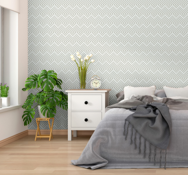 Visgraat elegantie geometrisch behang - TenStickers