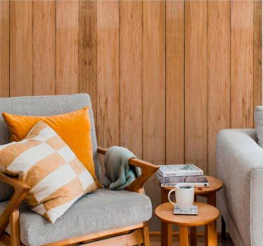 Warme planken effect hout behang - TenStickers