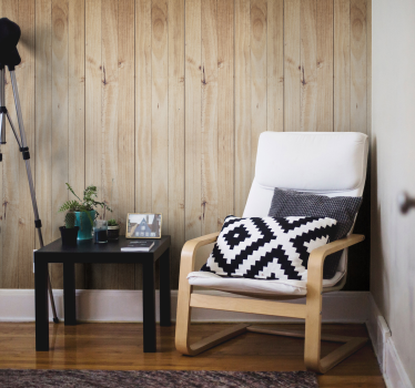 Warme houtsfeer hout behang - TenStickers