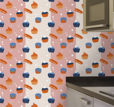 Zoete lekkernijen keuken behang - TenStickers